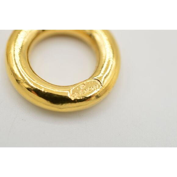 Givenchy Vintage Collar Necklace Chunky Linked Chain Gold Toggle Signed 80s BinP - Picture 11 of 12